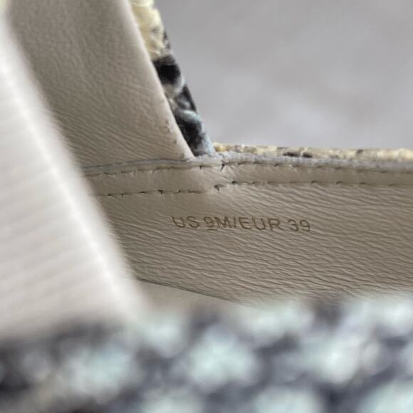 Vince Saxon Platform Sneakers Women's Size 9 Snakeskin Embossed Leather Slip On - Picture 4 of 9